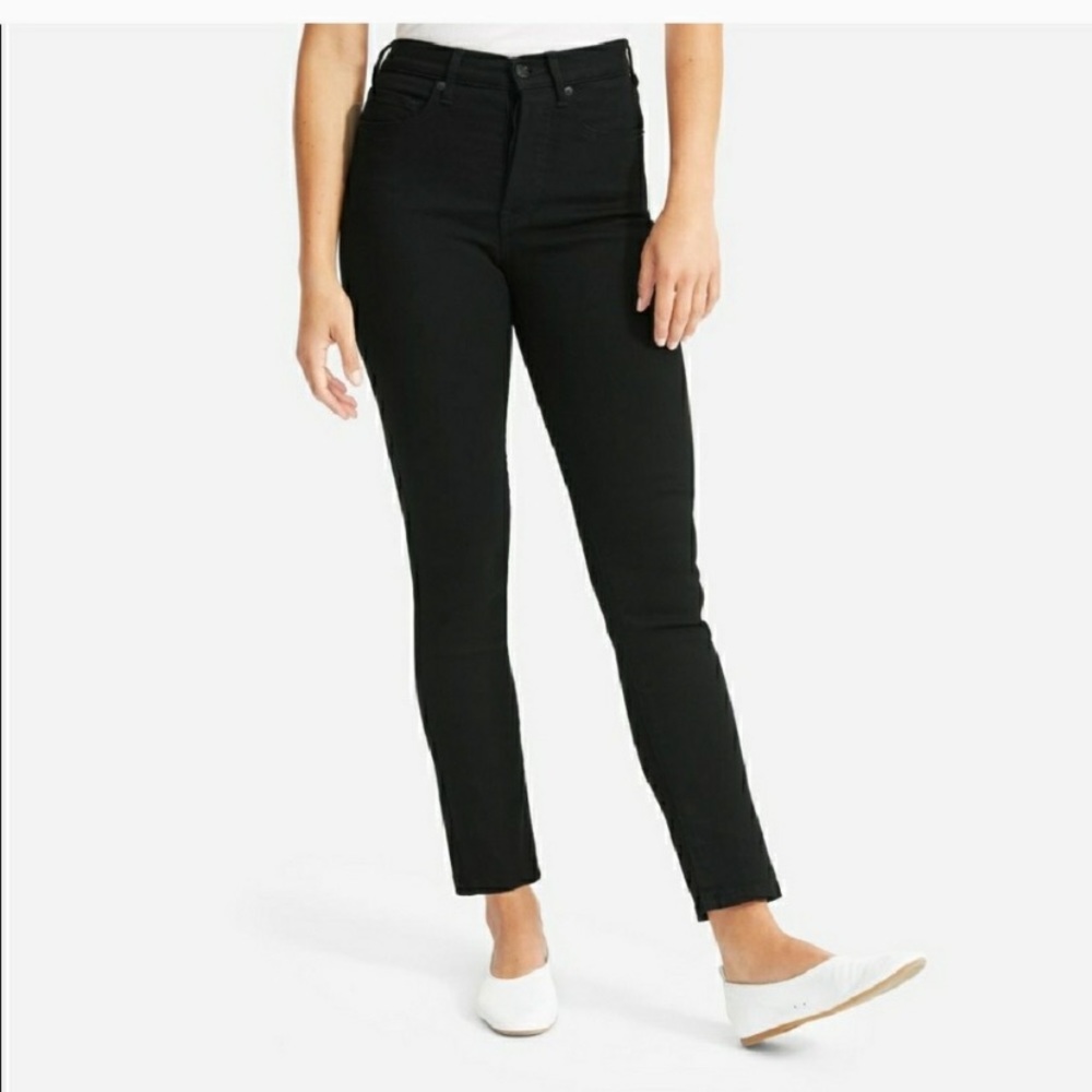 Everlane high waisted straight leg ankle jeans